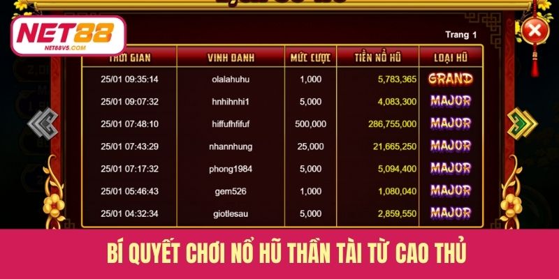 Nổ Hũ Thần Tài - Quay Là Có Lộc, Săn Jackpot Cực Đã 4 Bí quyết chơi nổ hũ Thần Tài từ cao thủ