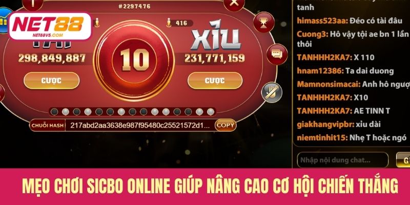 Mẹo chơi Sicbo online giúp nâng cao cơ hội chiến thắng